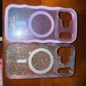 kate spade Sparkling Pink Glitter MagSafe Phone Case
